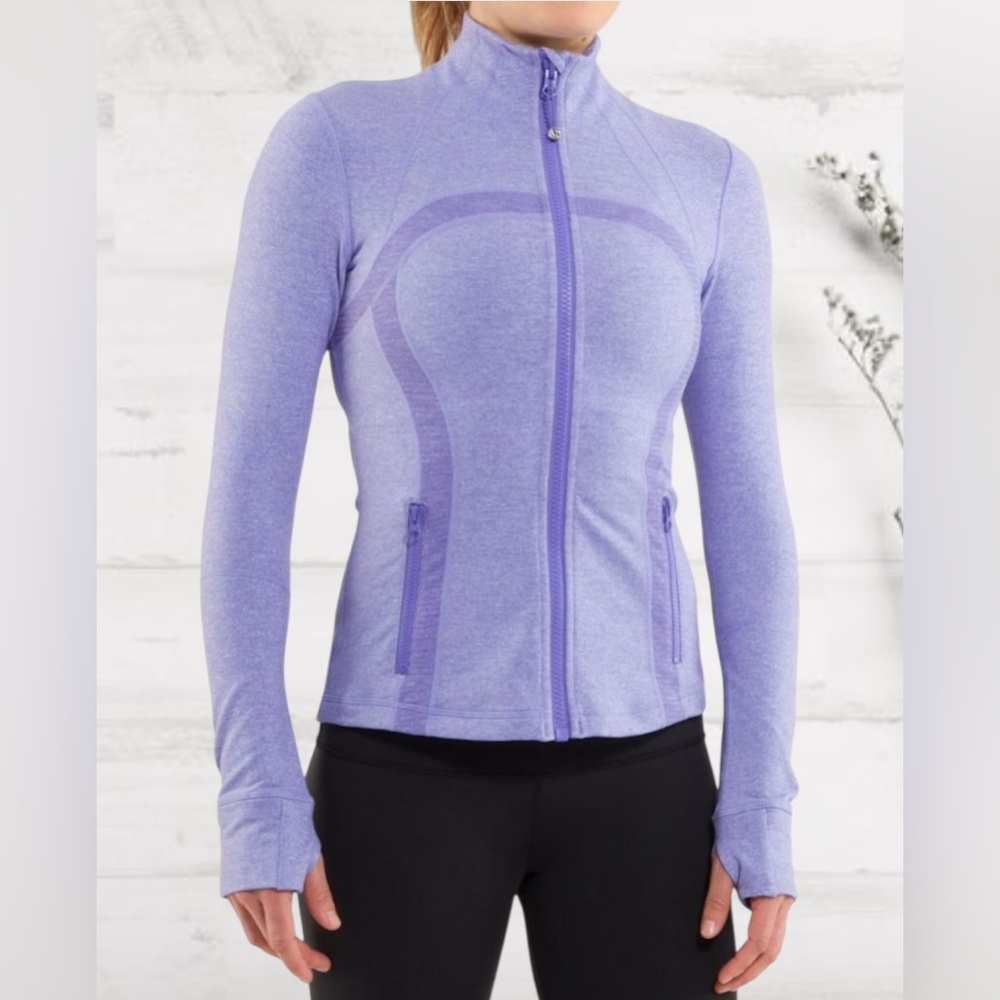 RARE Lululemon Define Jacket *Soft Sz. 8 - Heathered Persian Purple Mini Check